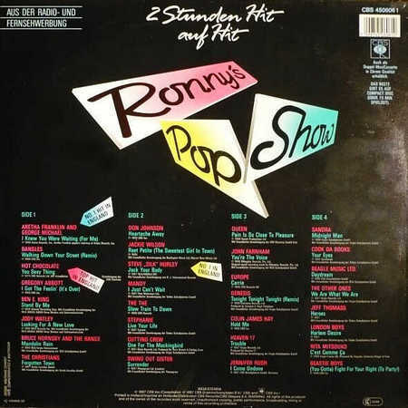 Ronny's Pop Show 8 - 24 Super Chart Hits vinyl, LP, вінілові платівки купити Україна, Київ, б/в платівки, магазин вінілових платівок