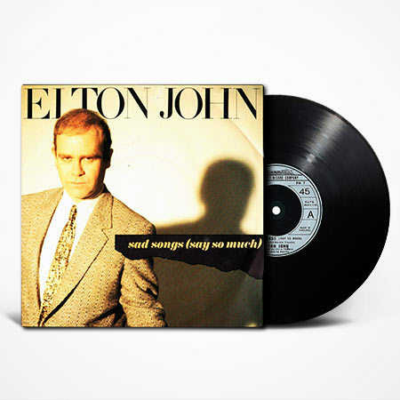 Elton John - Sad Songs (Say So Much) 7'45 RPM lp vinyl album, lp, vinyl, album