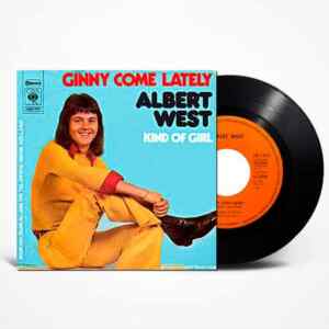 Albert West - Ginny Come Lately single vinyl, 7'45 RPM