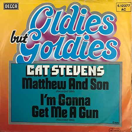 Cat Stevens,Matthew And Son, I'm Gonna Get Me A Gun, Single, Vinyl, 7'45 RPM