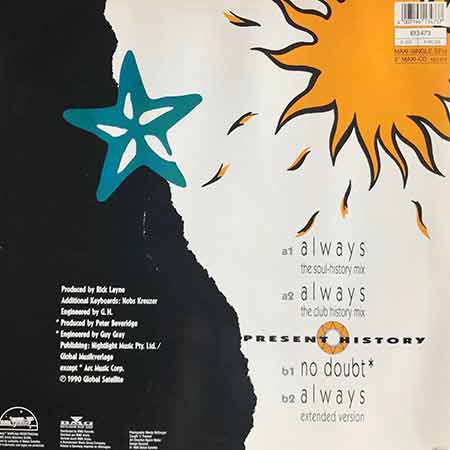 Present History, Always, Single, vinyl, 12', 33RPM