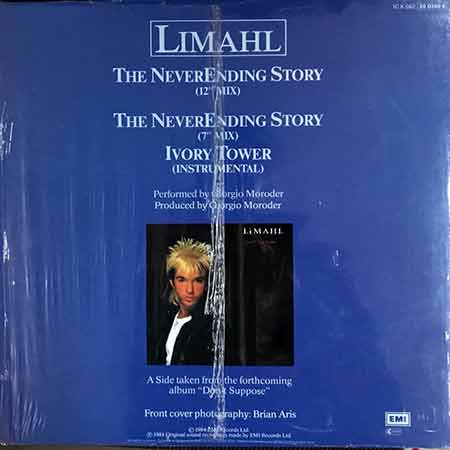 Limahl, The NeverEnding Story, single, vinyl, 45 RPM