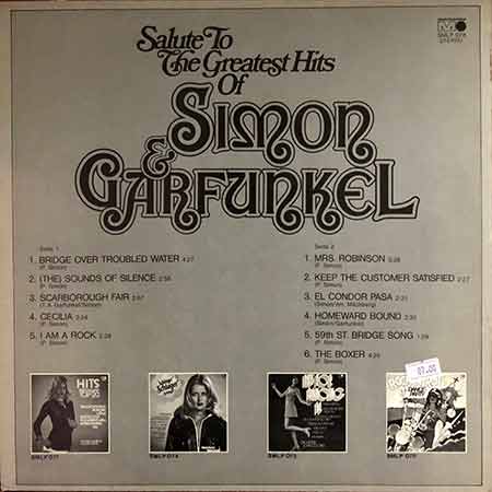 Salute To The Greatest Hits Of Simon & Garfunkel, Vinyl, LP, lp vinyl album, album