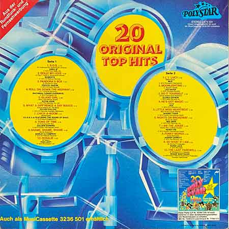 20 Original Top Hits, Vinyl, LP, lp vinyl album, album