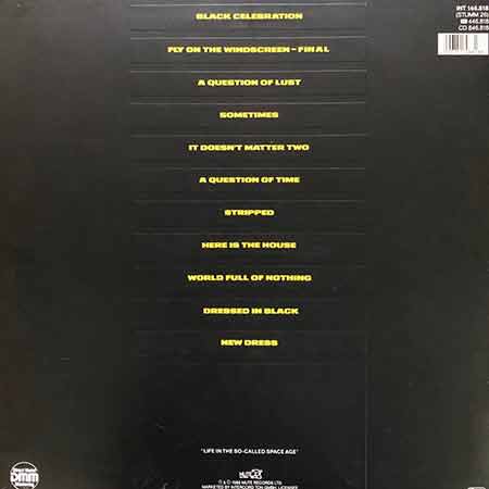 Depeche Mode - Black Celebration Vinyl LP ⭐ Вінілова платівка - Hardy Vinyl