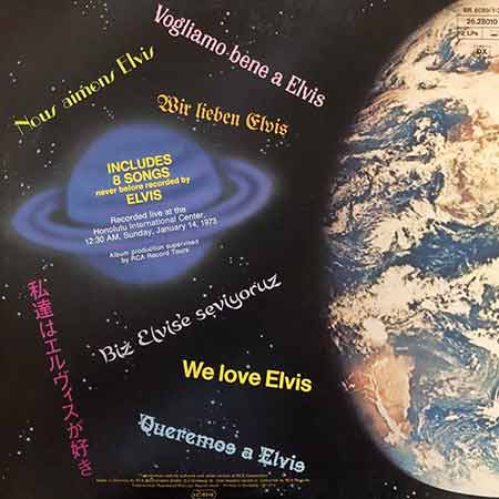 Elvis Presley, Aloha From Hawaii Via Satellite, Vinyl, LP, vinyl album, album LP