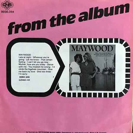 Maywood, Give Me Back My Love, single, vinyl, 7', магазин вінілових платівок, Україна