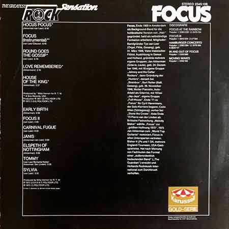 Focus, The Greatest Rock Sensation, Vinyl, LP, магазин вінілових платівок, Україна, купити вінілові платівки