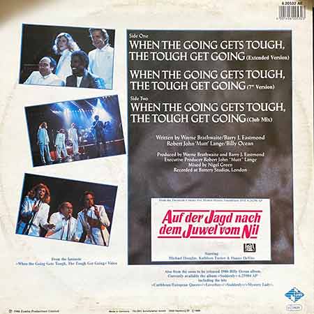 Billy Ocean, When The Going Gets Tough, The Tough Get Going, Single, Vinyl, купити старі вінілові платівки, vinyl album, album LP