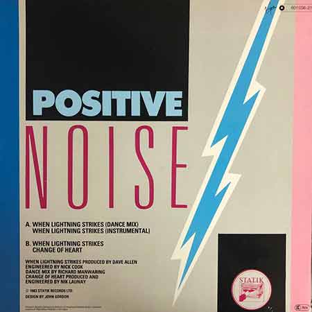 Positive Noise, When Lightning Strikes, Maxi Single, Vinyl, 12’, купити старі вінілові платівки, vinyl album, album LP