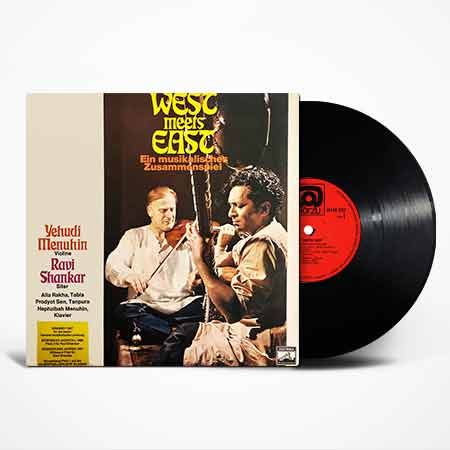 Yehudi Menuhin. Ravi Shankar, West Meets East, Ein Musikalisches Zusammenspiel, Vinyl, LP, купити вінілові пластинки, Київ, б/в, магазин вінілових пластинок