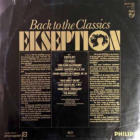 Ekseption, Back To The Classics, Vinyl, LP, купити вінілові пластинки, київ, б/в, магазин вінілових пластинок