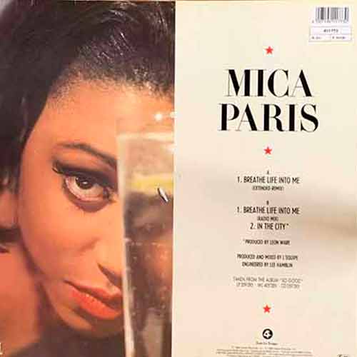 Mica Paris, Breathe Life Into Me, Single, Vinyl, LP, Купити вінілові платівки в Україні, Київ, б/у платівки, магазин вінілових платівок