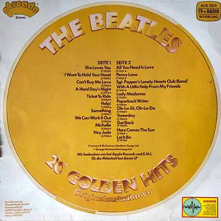 The Beatles, 20 Golden Hits, Vinyl, LP, виниловые пластинки купить Украина, Київ, б/у платівки, магазин вінілових платівок