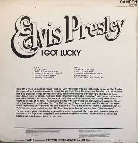 Elvis Presley - I Got Lucky vinyl, LP, вінілові платівки купити Україна, Київ, б/в платівки, магазин вінілових платівок