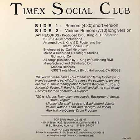 Timex Social Club, Rumors, Single, Vinyl, LP, вінілові платівки купити Україна, Київ, б/в платівки, магазин вінілових платівок