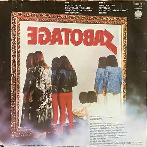 Black Sabbath - Sabotage Vinyl, LP, вінілові платівки купити Україна, Київ, б/в платівки, магазин вінілових платівок
