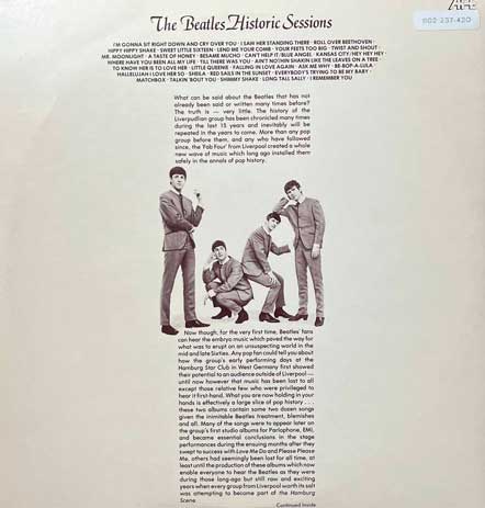 The Beatles - Historic Sessions Vinyl, LP, вінілові платівки купити Україна, Київ, б/в платівки, магазин вінілових платівок