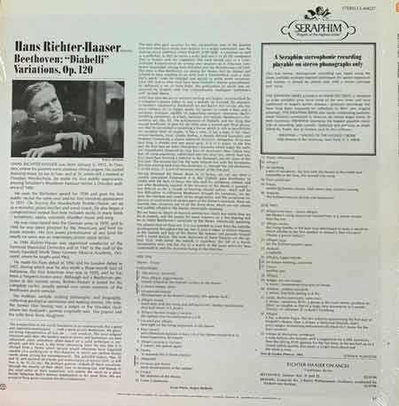 Hans Richter-Haaser - Beethoven: "Diabelli" Vinyl LP - Зображення 3