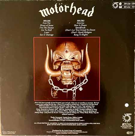 Motörhead – Iron Fist Vinyl, LP, вінілові платівки купити Україна, Київ, б/в платівки, магазин вінілових платівок
