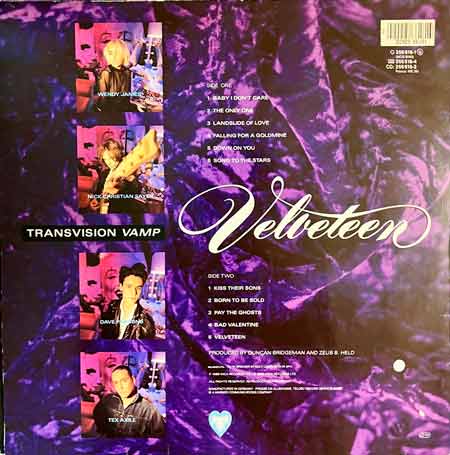 Transvision Vamp - Velveteen Vinyl, LP, вінілові платівки купити Україна, Київ, б/в платівки, магазин вінілових платівок