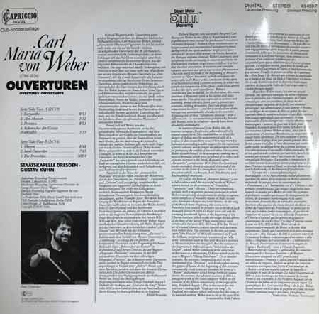 Carl Maria Von Weber, Staatskapelle Dresden, Gustav Kuhn - Ouvertüren Vinyl LP