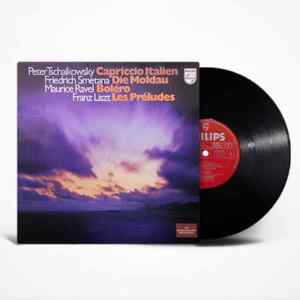 Peter Tschaikovsky, Friedrich Smetana, Maurice Ravel, Franz Liszt – Capriccio Italien, Die Moldau, Boléro, Les Préludes - Vier Wunschkonzert-Meisterwerke Vinyl LP