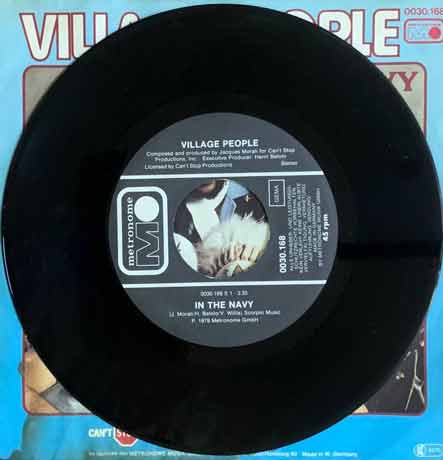 Village People - In The Navy single, 7'45 RPM