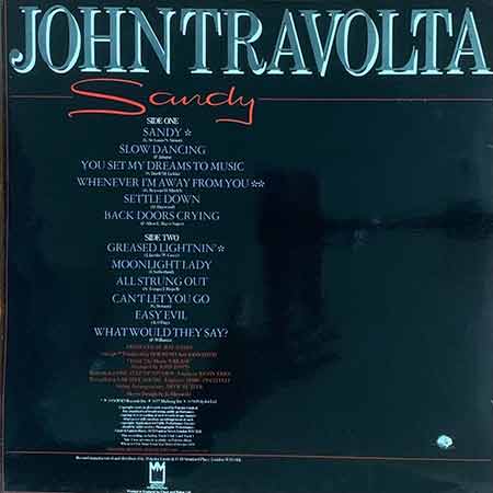 John Travolta - Sandy Vinyl, LP, вінілові платівки купити Україна, Київ, б/в платівки, магазин вінілових платівок