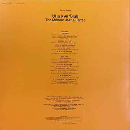 The Modern Jazz Quartet - Blues On Bach Vinyl, LP, вінілові платівки купити Україна, Київ, б/в платівки, магазин вінілових платівок