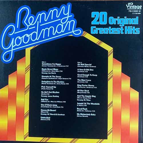 Benny Goodman - 20 Original Greatest Hits Vinyl, LP, вінілові платівки купити Україна, Київ, б/в платівки, магазин вінілових платівок